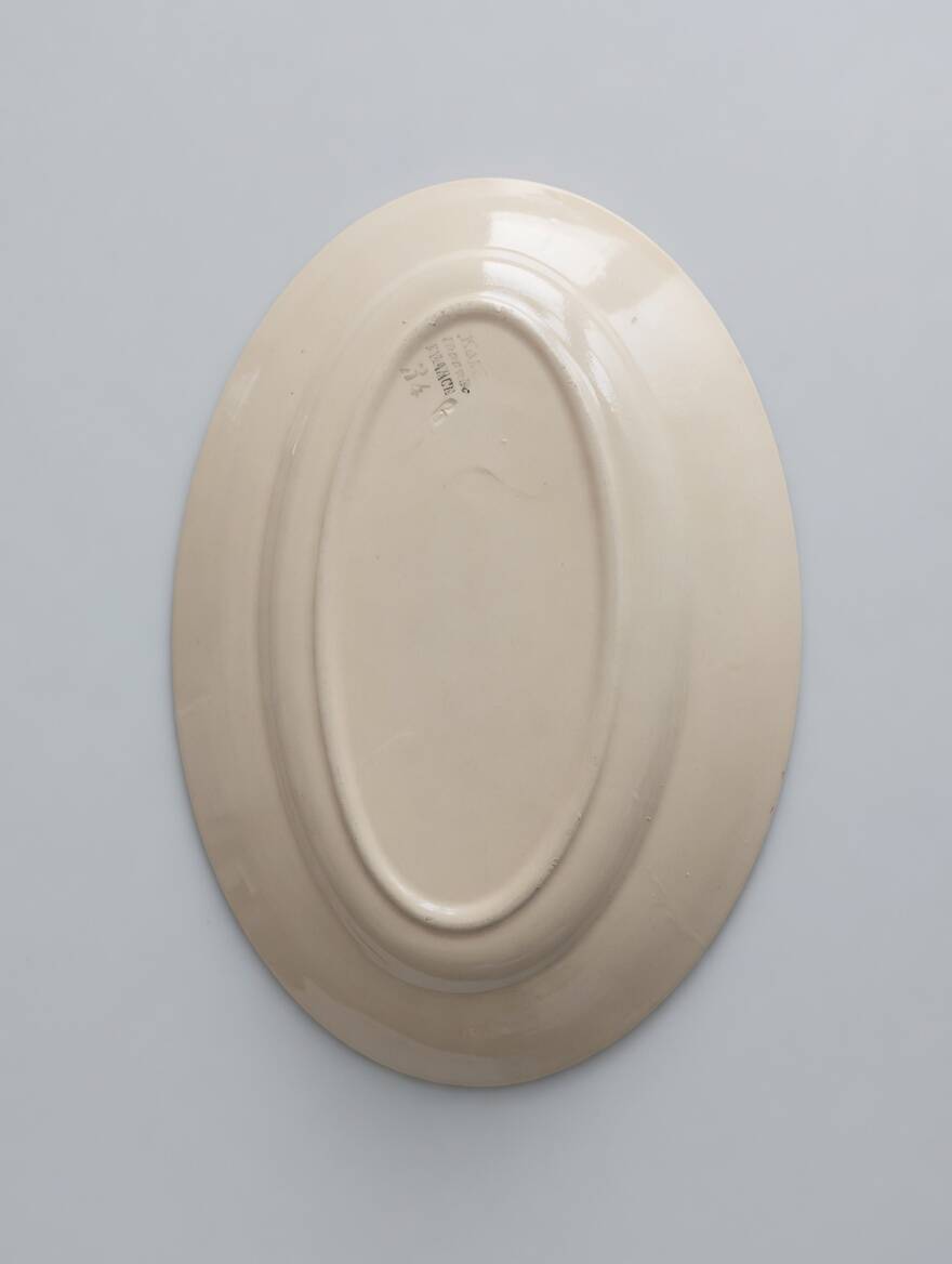 Oval plate k & g lunéville france