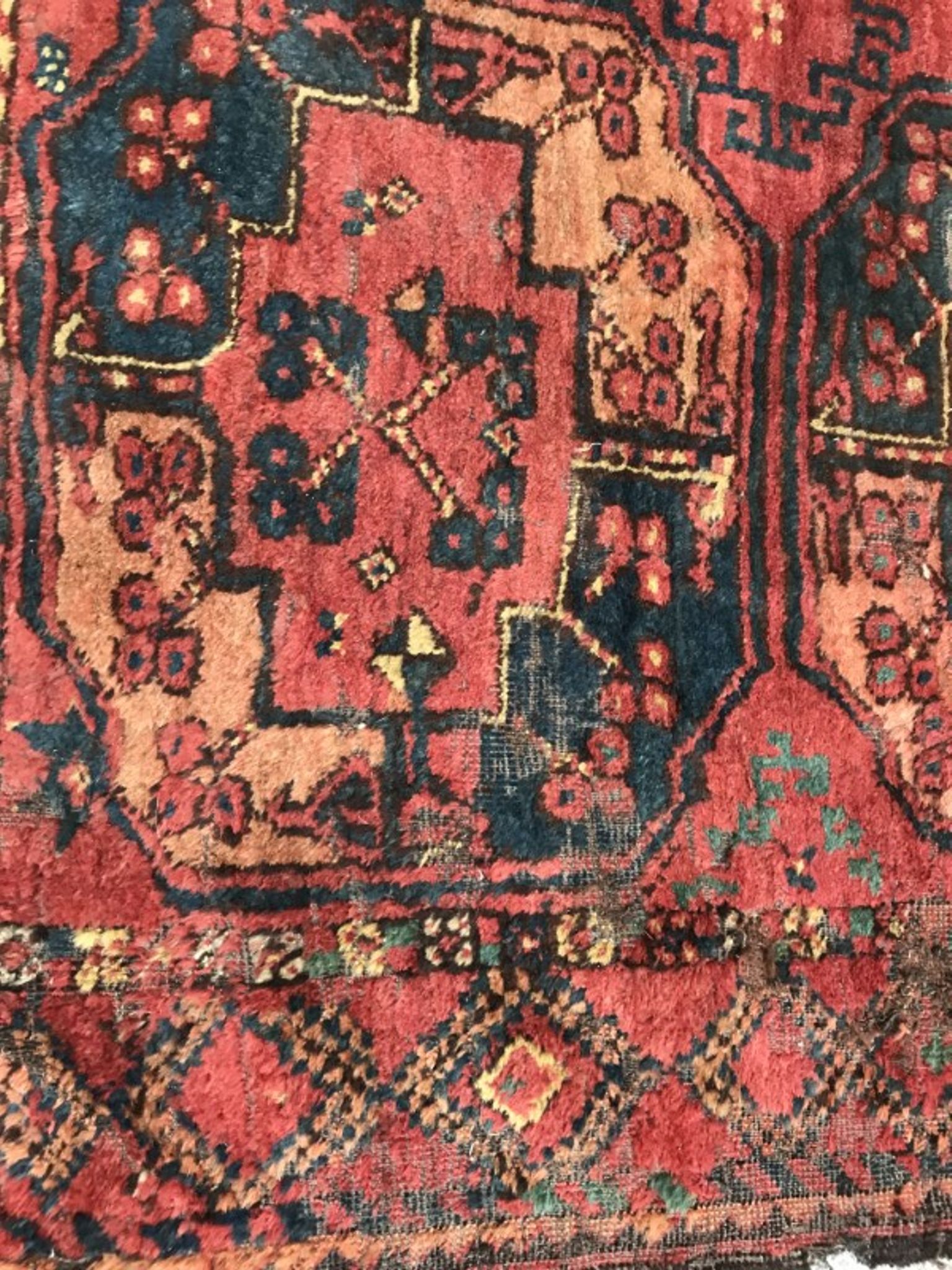 Carpet 19th century former Turkmen Ersari handmade 205 X 288 CM