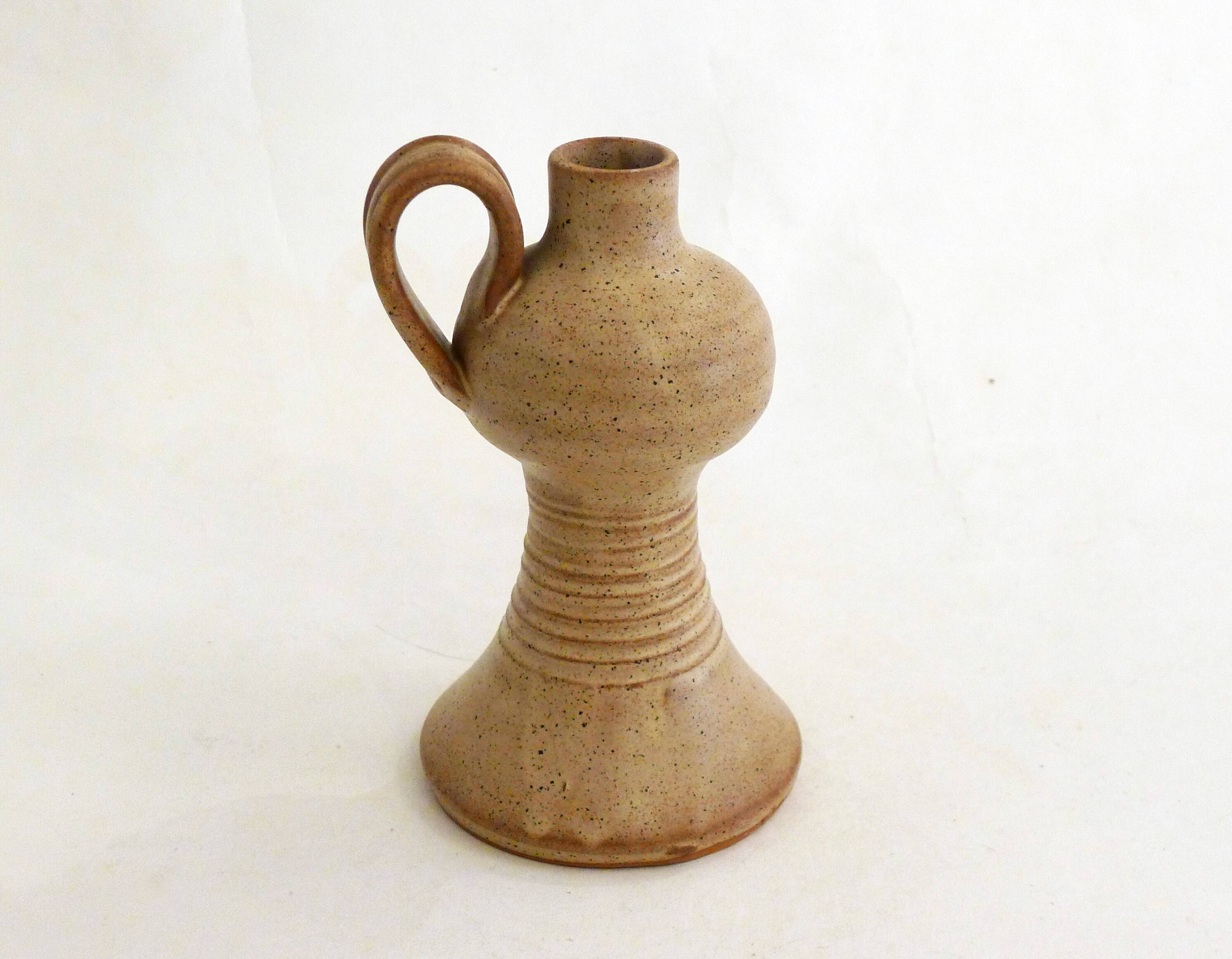 Pichet bouteille en grès Vallauris