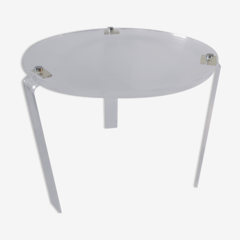 Table d'appoint en plexiglas des années 70