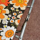 Vintage SOleil bath, Orange flower deckchairs