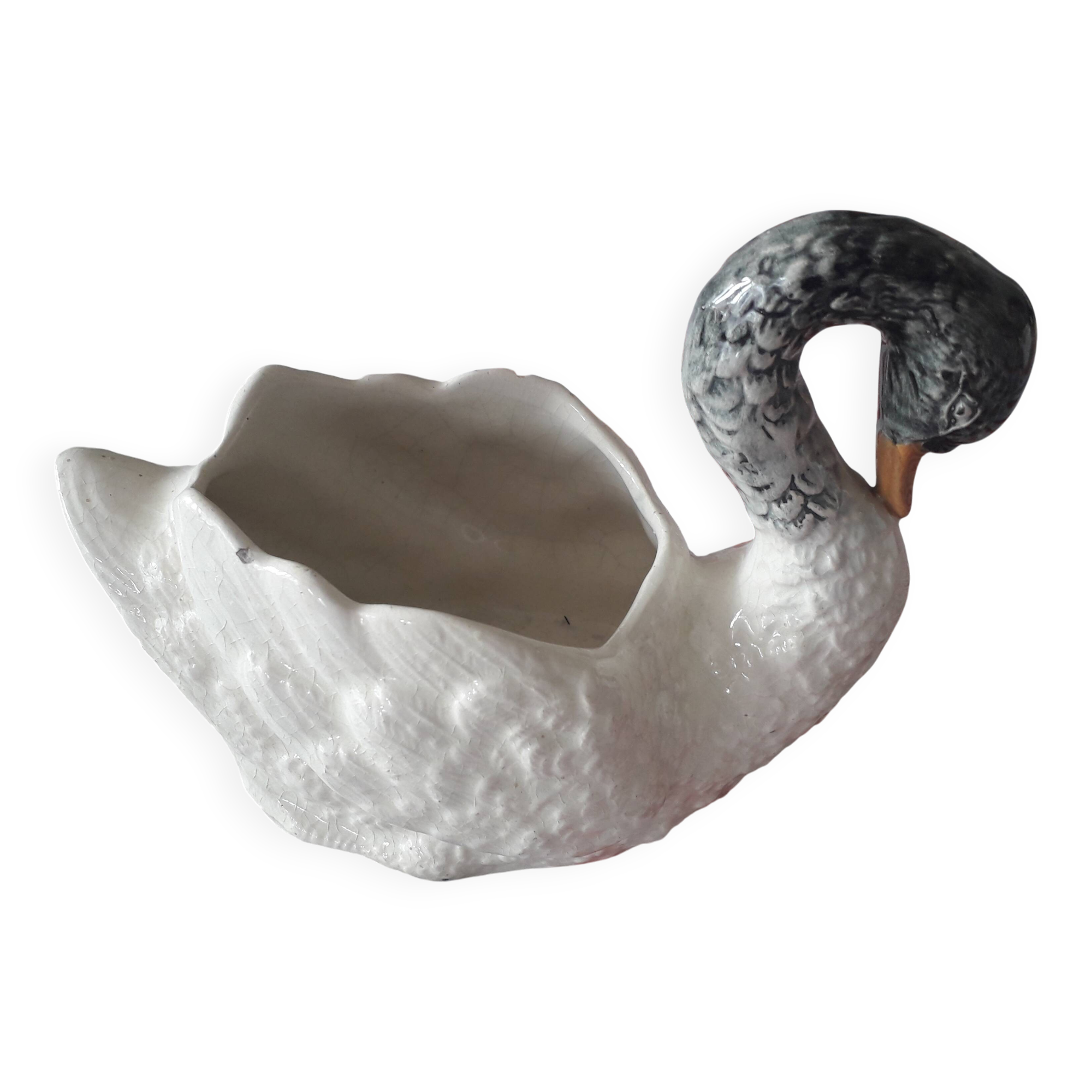 Vintage ceramic swan