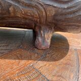 Lot of sandstone planter in the shape of logs