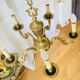 Louis XV style chandelier from the mid-20th century in solid gilded bronze.