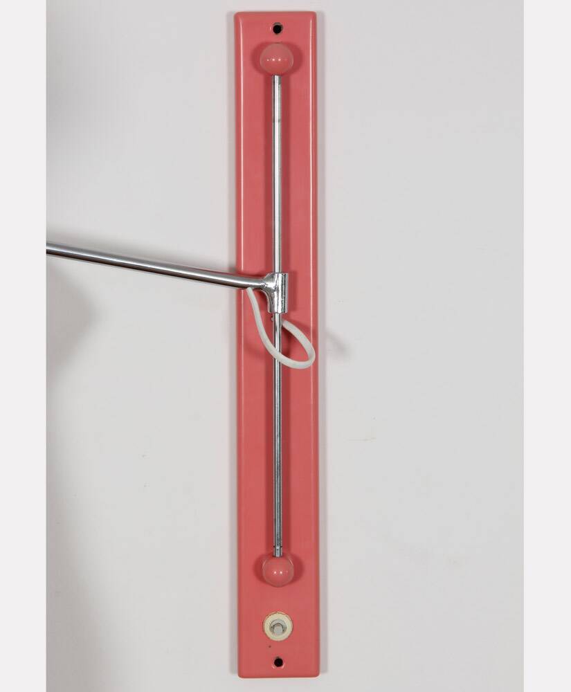 Vintage metal wall lamp, Czech design from the 1960s