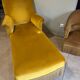 Golden velvet daybed