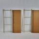 Etagère String en bois et métal doré 1960