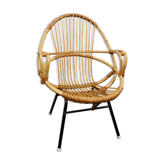 Rattan armchair, Rohé Noordwolde