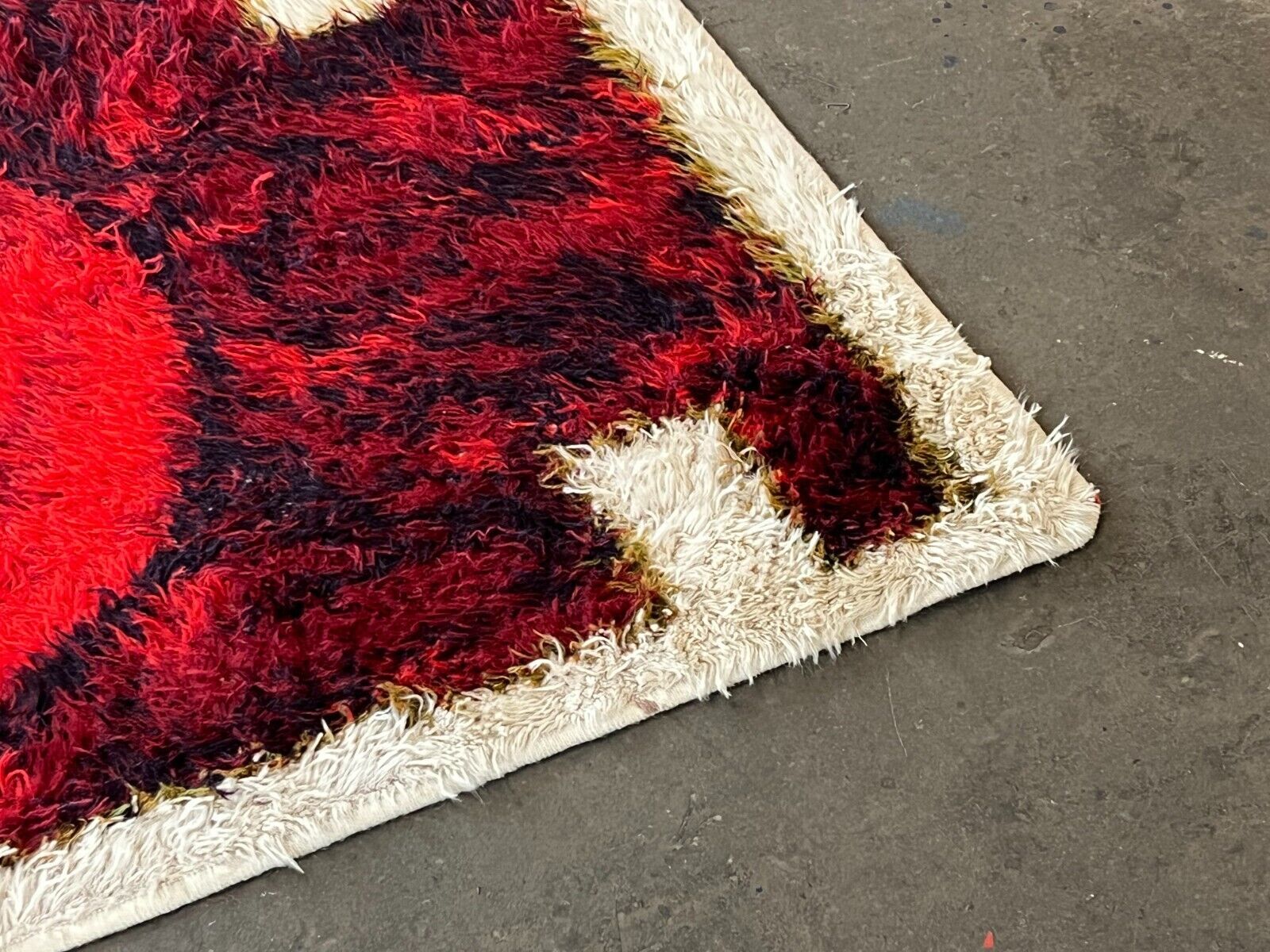 60s 70s rug carpet by Hojer Eksport Denmark