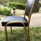 Suite of 8 bow wood chairs by William Von Bode publisher Steiner 1950