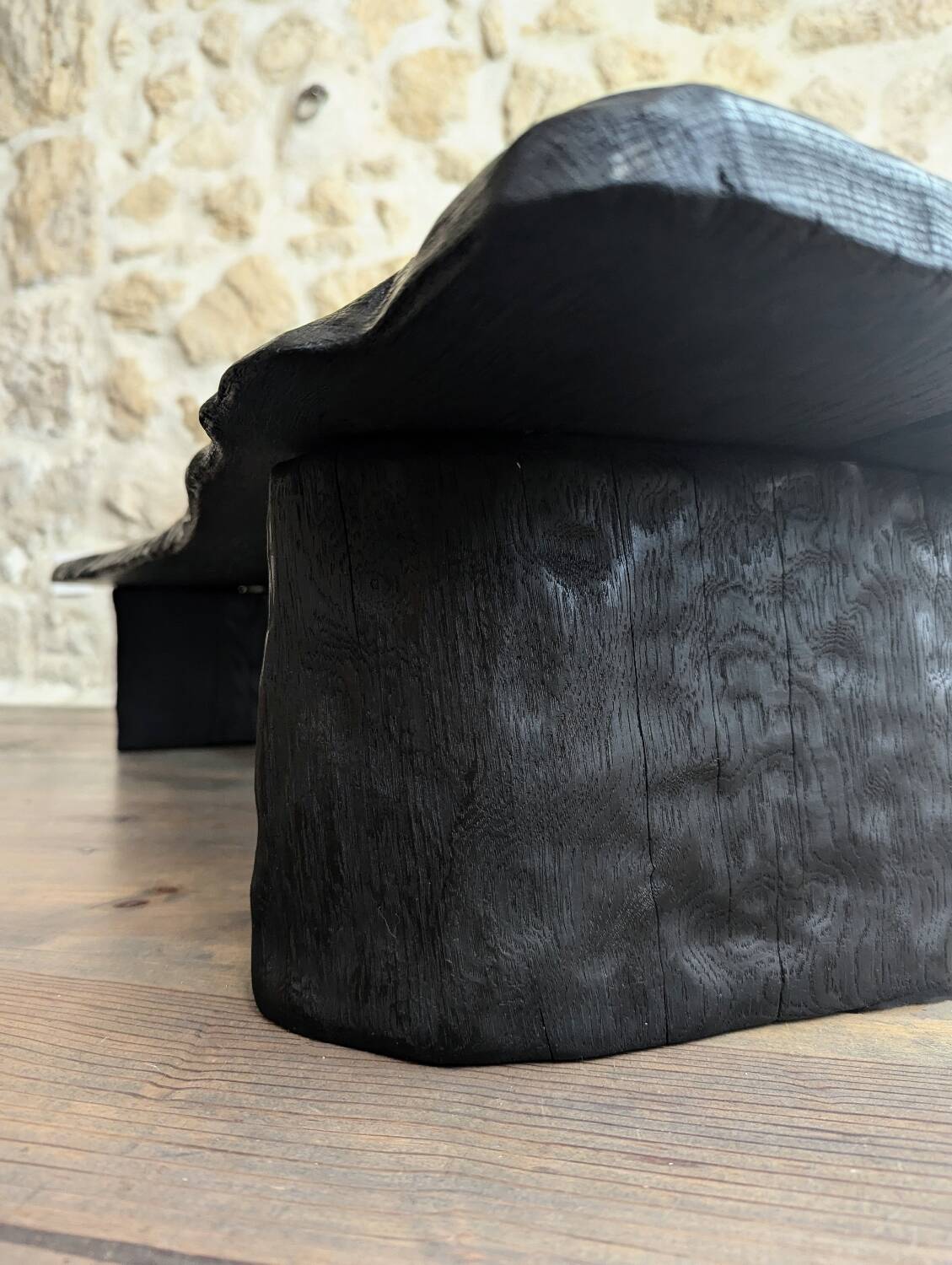 Burnt oak coffee table
