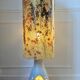 Lampe Accolay de sol rare et monumentale 116cm.
