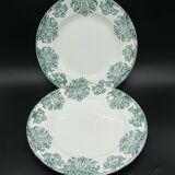 2 art nouveau plates Alebacqz and Bouchart St Amand