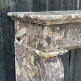 Charles X fireplace in Waulsort marble, early 19th century