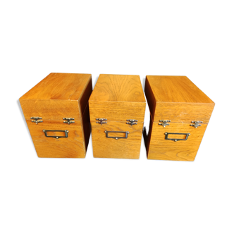 wooden storage boxes