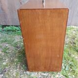 Ancienne malle de transport bois matériel jouan vintage #a653