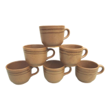 6 tasses en grès
