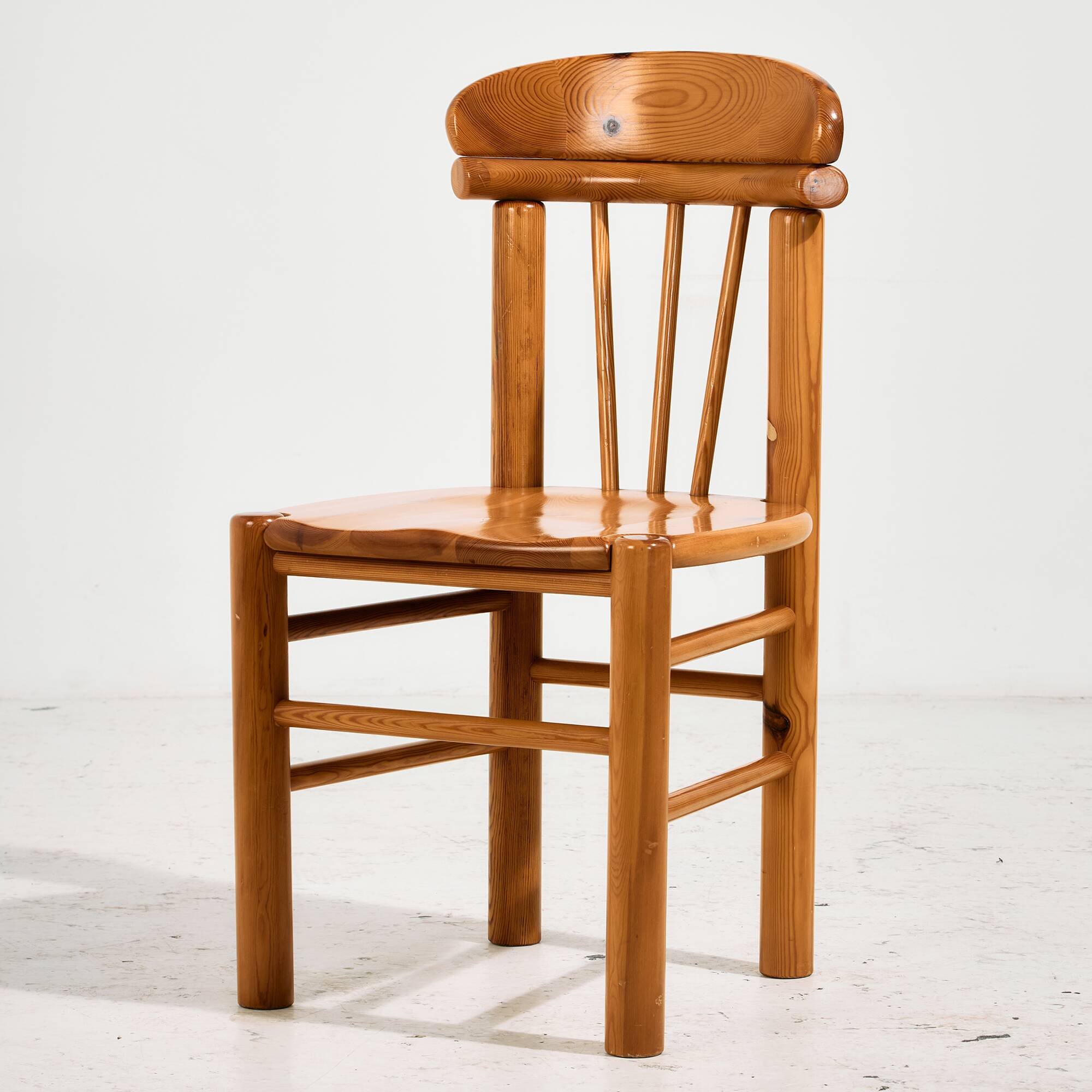 Pine dining chair by Rainer Daumiller, Set of 6
