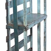 Freestanding or wall-mounted shelf in old Burmese teak