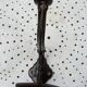 Art Nouveau period coat rack, 1910, in enamelled cast iron, brown