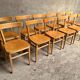 13 chaises bistrot vintage en bois 1950 1960