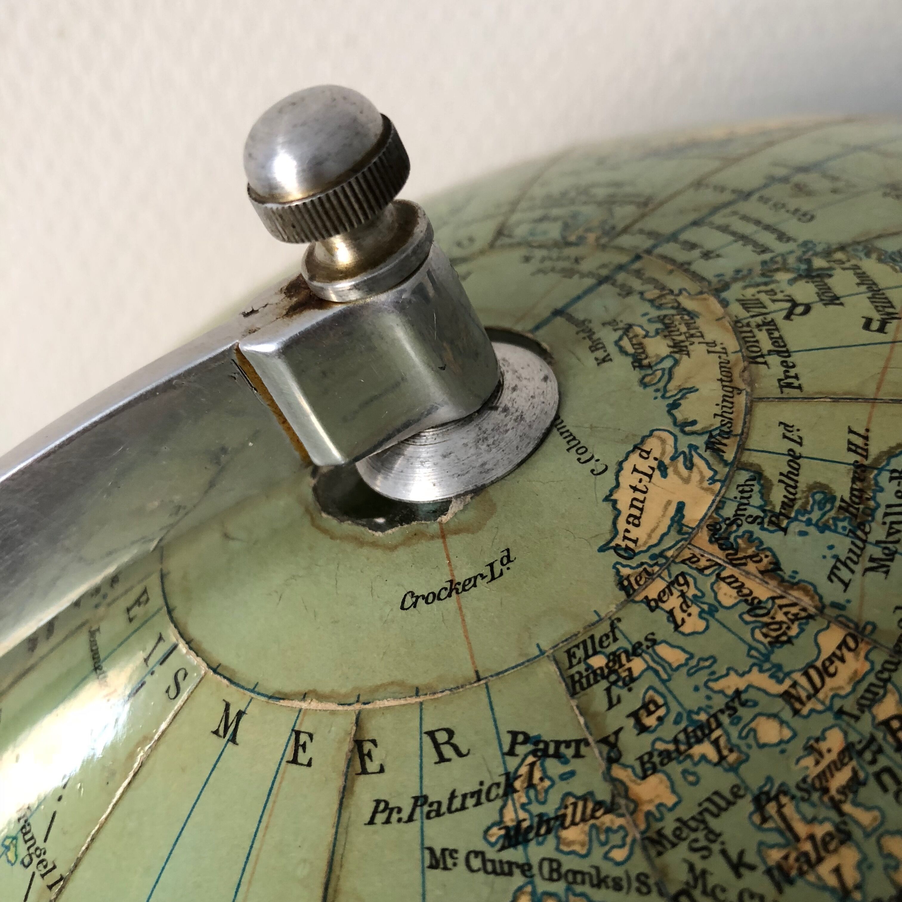 Globe glass 45 cm Dietrich Reimer vintage 1961