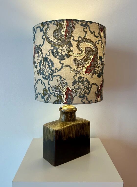 Average dragon lamp upcycled from an original Scheurich WGP vase.