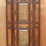 Hand-painted armoire Sublime from around 1800 in oak.