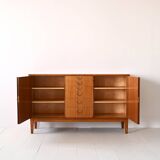 Scandinavian high sideboard with central drawers