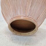 Large Bamboo and Rattan Flowerpot or Planter, France 1970's