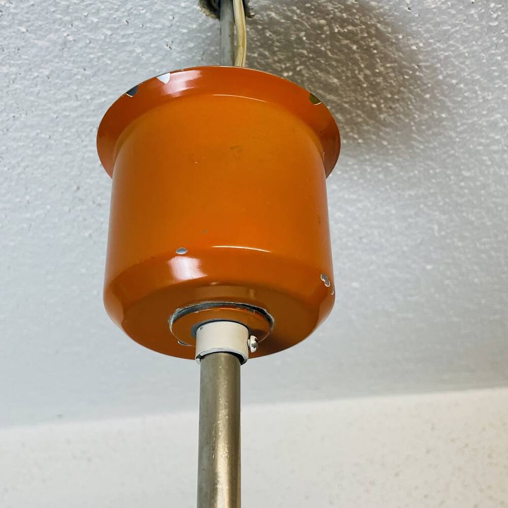 Large orange Space Age dining light
