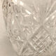 Crystal vase cut on foot