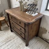 Solid elm aranjou chest of drawers