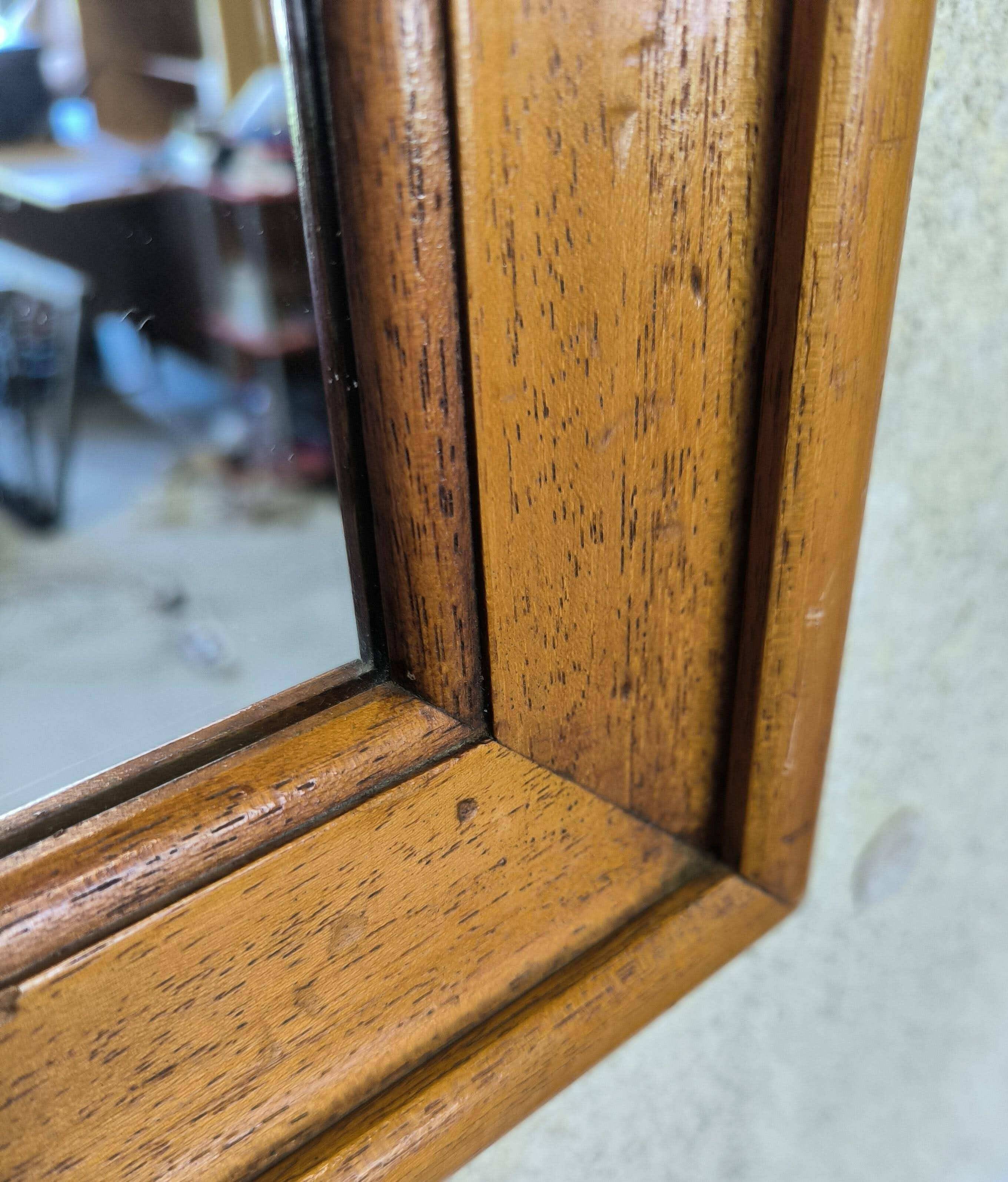 Miroir rectangulaire en bois