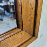 Rectangular wooden mirror