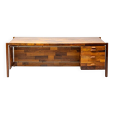 Rare large jacaranda executive desk by Jorge Zalszupin, L’Atelier São Paulo 1960