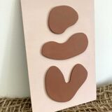 Terracota relief wooden painting
