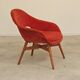 Fauteuil Shell restauré velours par Miroslav Navratil pour Vertex