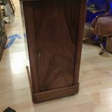 Rolling bedside 4 faces in walnut period Restoration