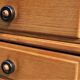 Vintage secretary in clair oak Guillerme and Chambron
