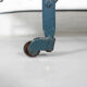 Foldable metal daybed with new webbing and upholstery