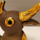 Ancienne tirelire en céramique en forme de canard de Hegnetslund Danemark