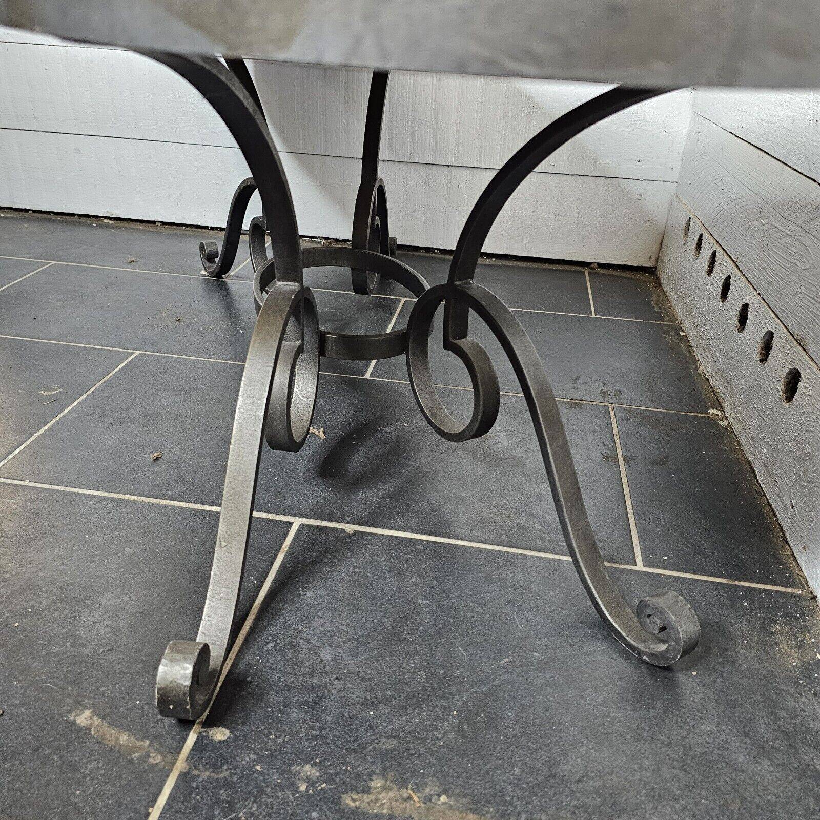 oval coffee table from the 60s, ceramic tray with decoration of flowers and birds