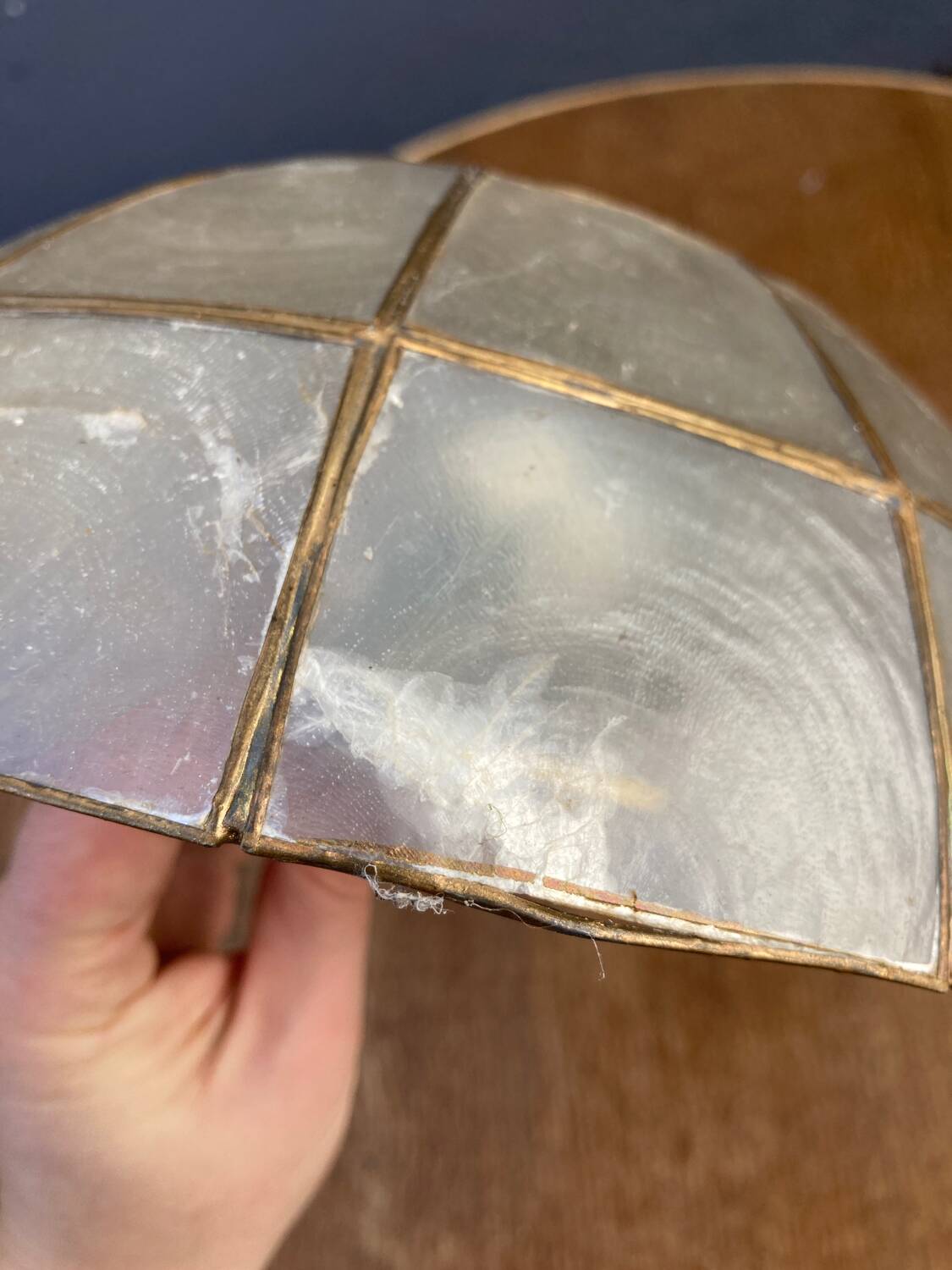 Mother-of-pearl ceiling light 25 cm