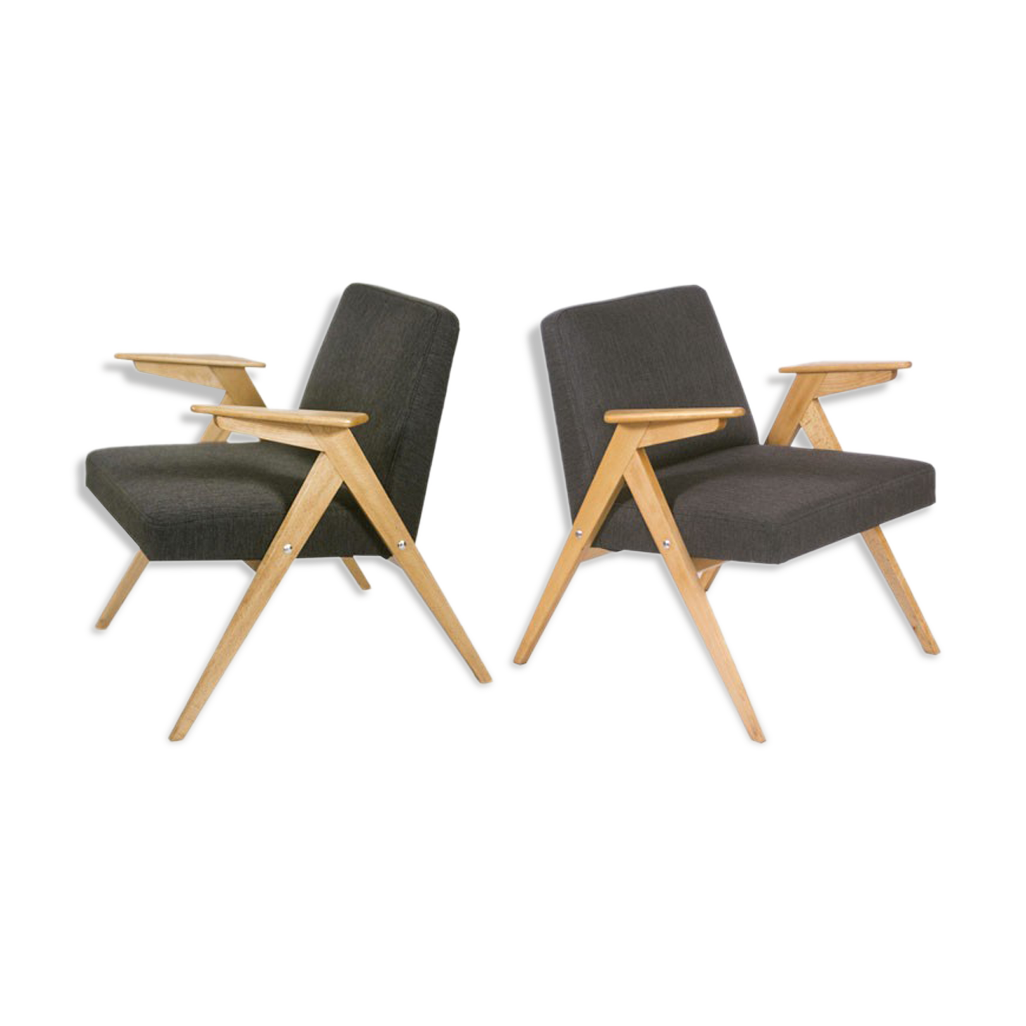paire de fauteuils scandinave