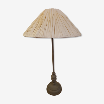 Natural radish taupe iron-laying lamp