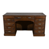 Art Deco Oak Pedestal Desk – 1940