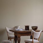Antique Baroque dining table/desk in oak, Danish cabinetmaker, 19th century.