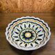 Quimper HB plate with Breton geometric design, vintage ceramic.