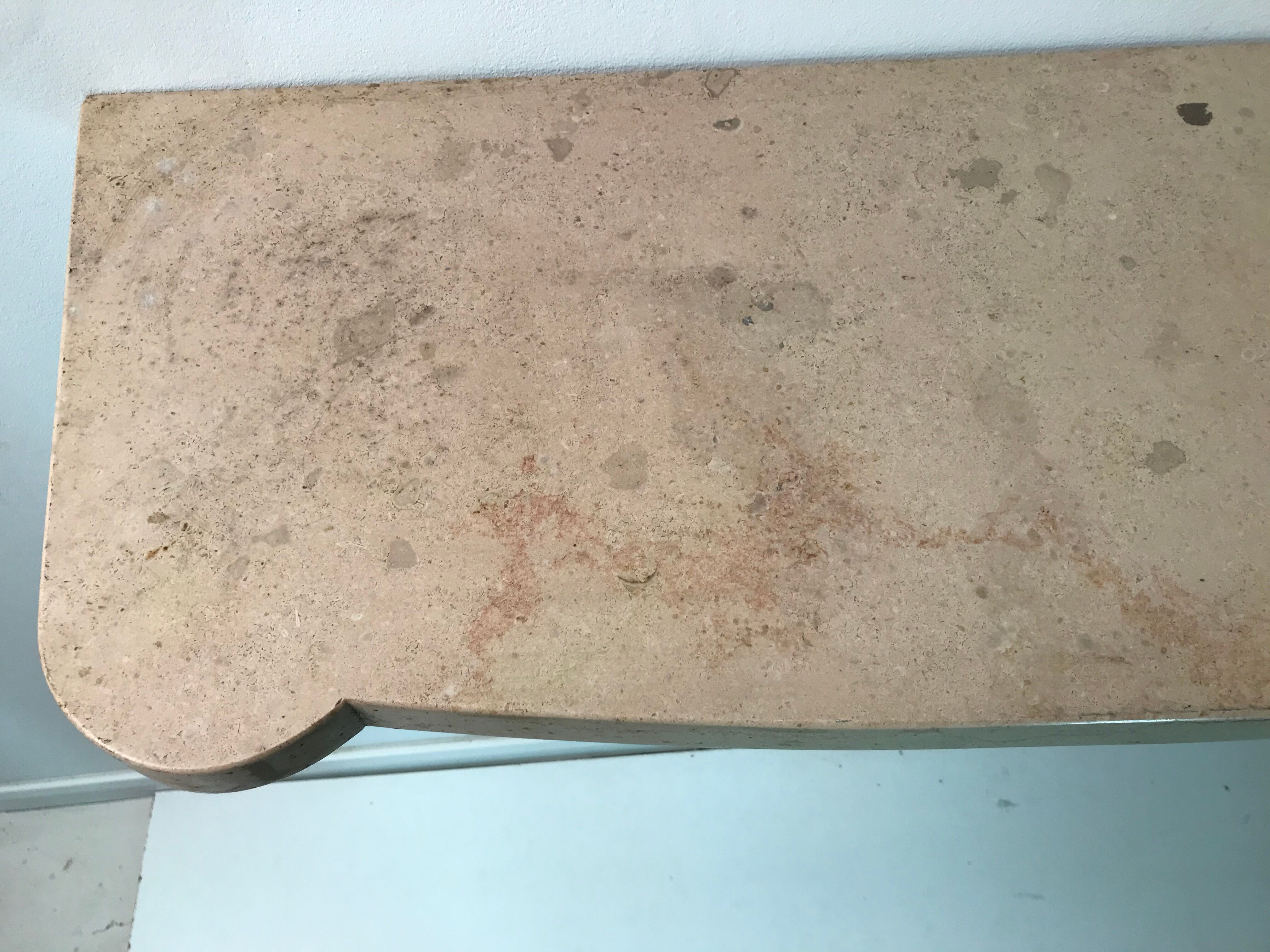 Wrought iron wall console